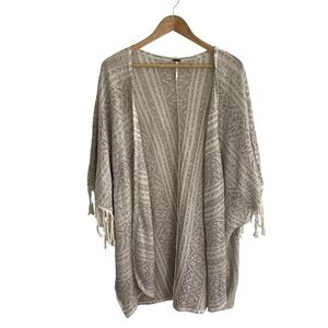 Free People Metallic Knit Cream Cardigan Size XS/S light romance boho dreamy